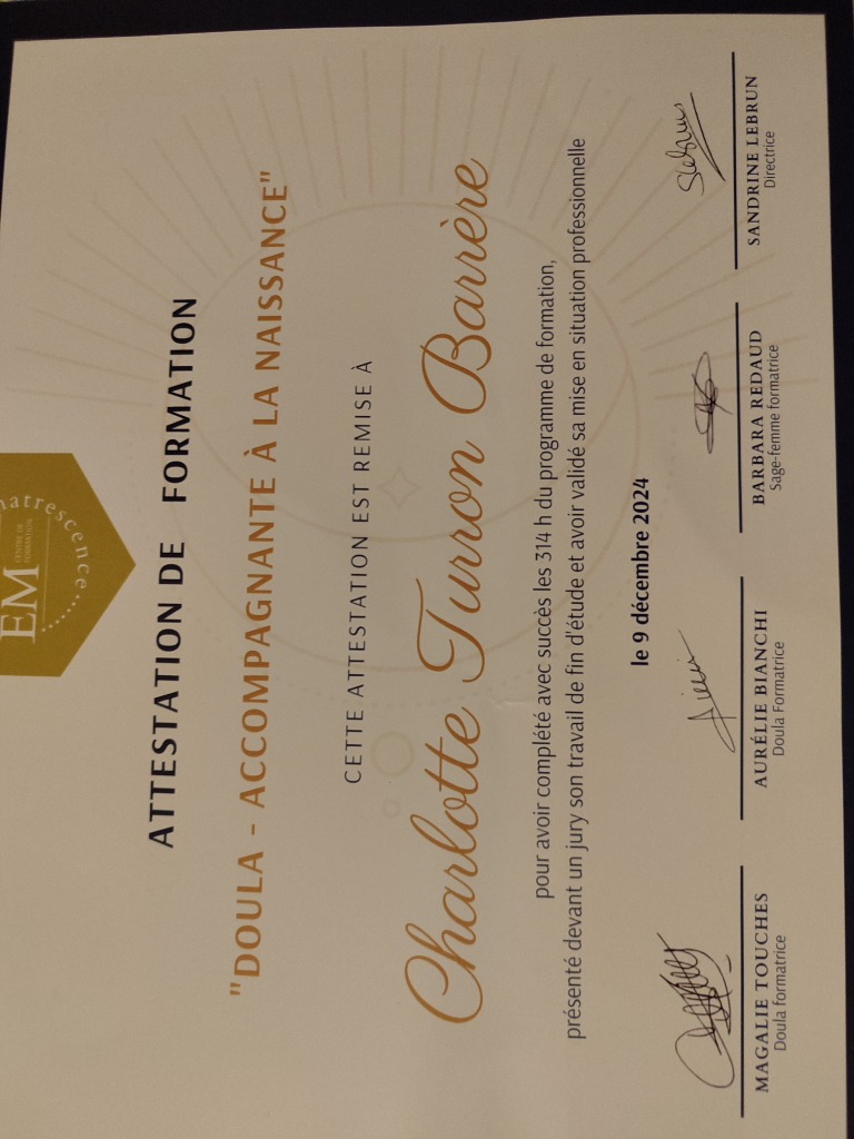 photo diplome Charlotte Turon-Barrere