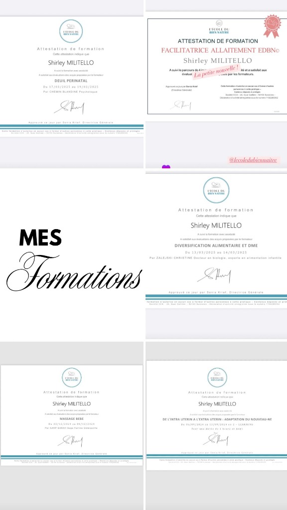 photo diplome L’écrin de vie de Shirley