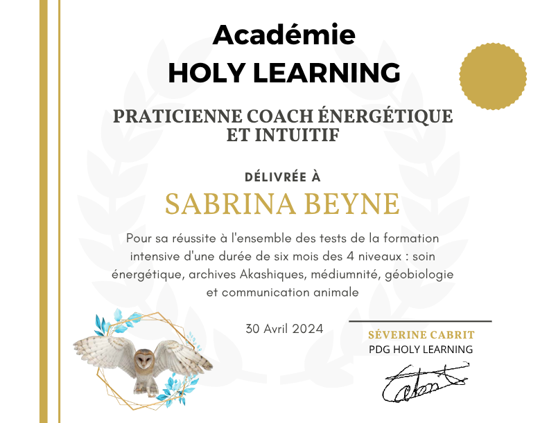 photo diplome SABRINA BEYNE