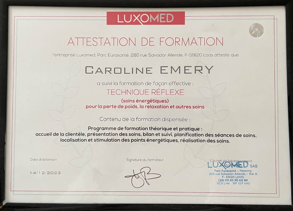 photo diplome La Loge de Léontine | Caroline Emery