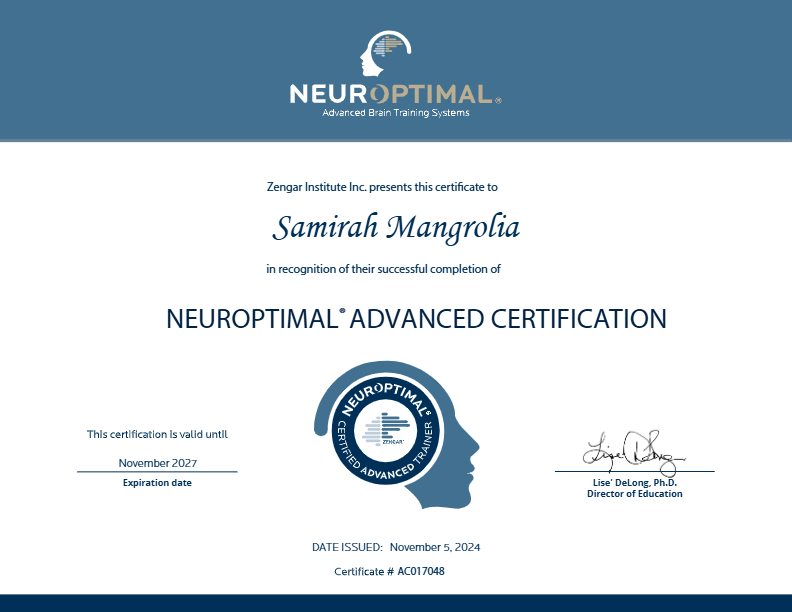 photo diplome Samirah Mangrolia