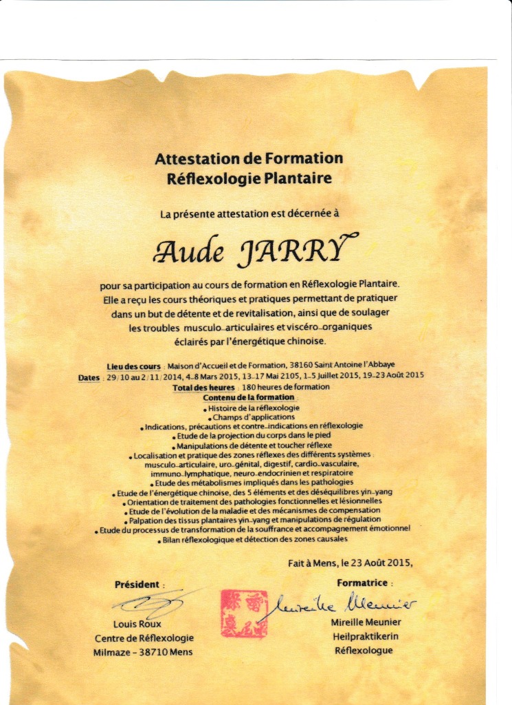 photo diplome Aude JARRY