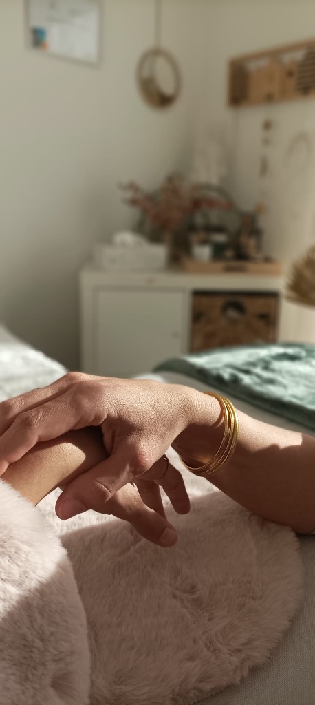 photo seance Vinciane Coute Kinésiologue