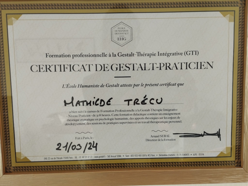 photo diplome Mathilde Trécu