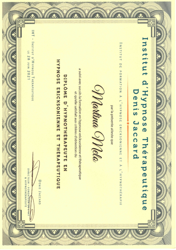 photo diplome Martina Melo