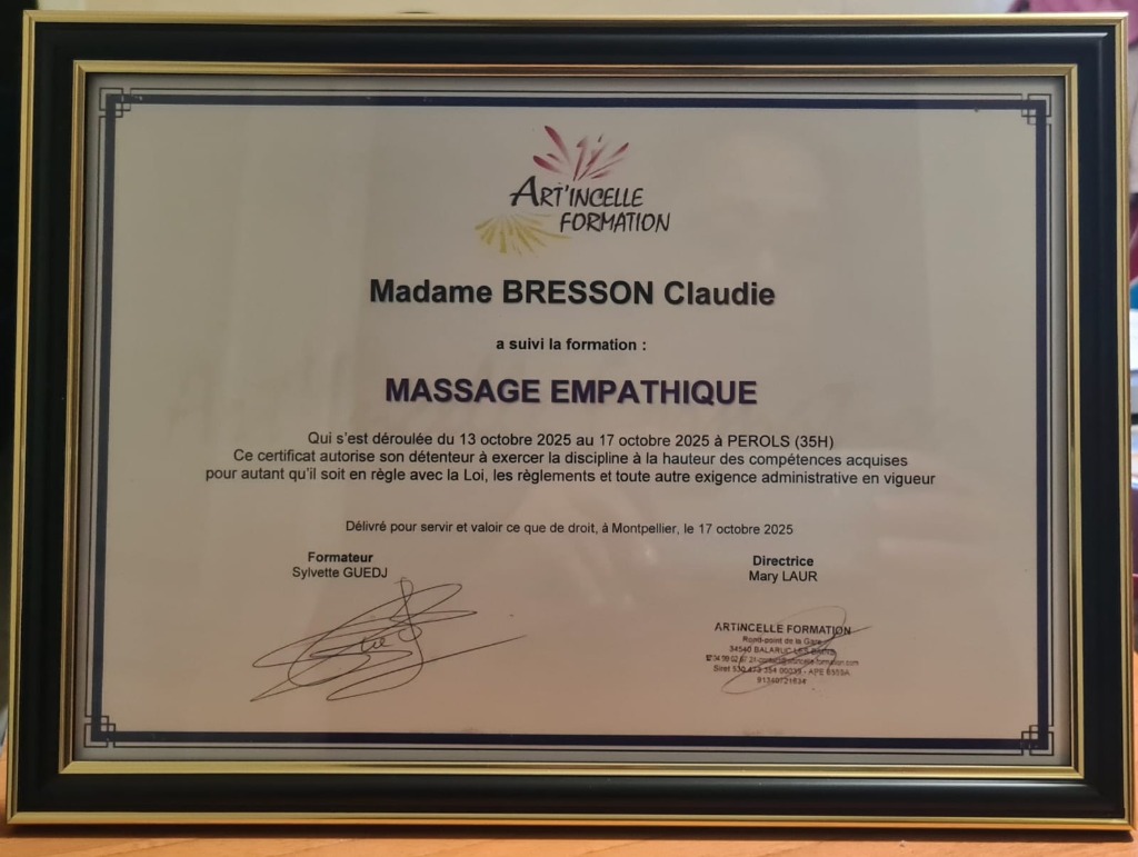 photo diplome A FLEUR DE CLO