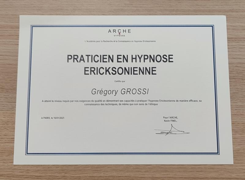photo diplome Grégory GROSSI