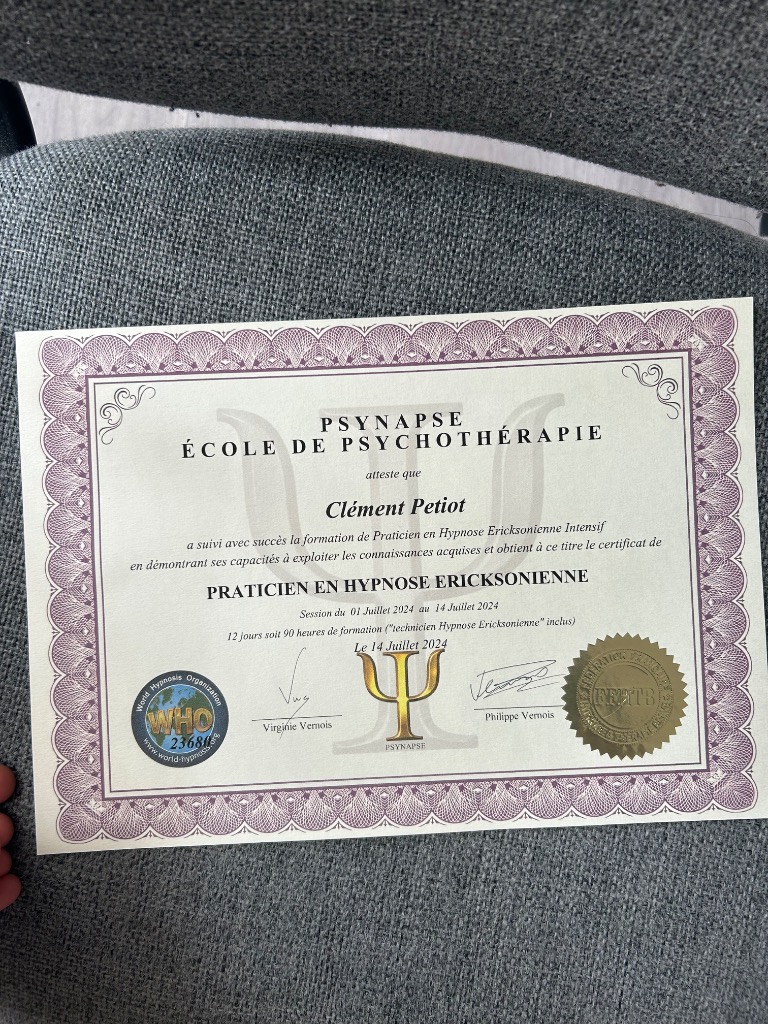 photo diplome Clément Petiot