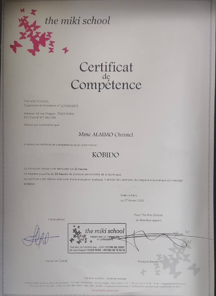 photo diplome Christel Alaimo 