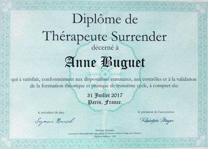 photo diplome Anne Buguet 
