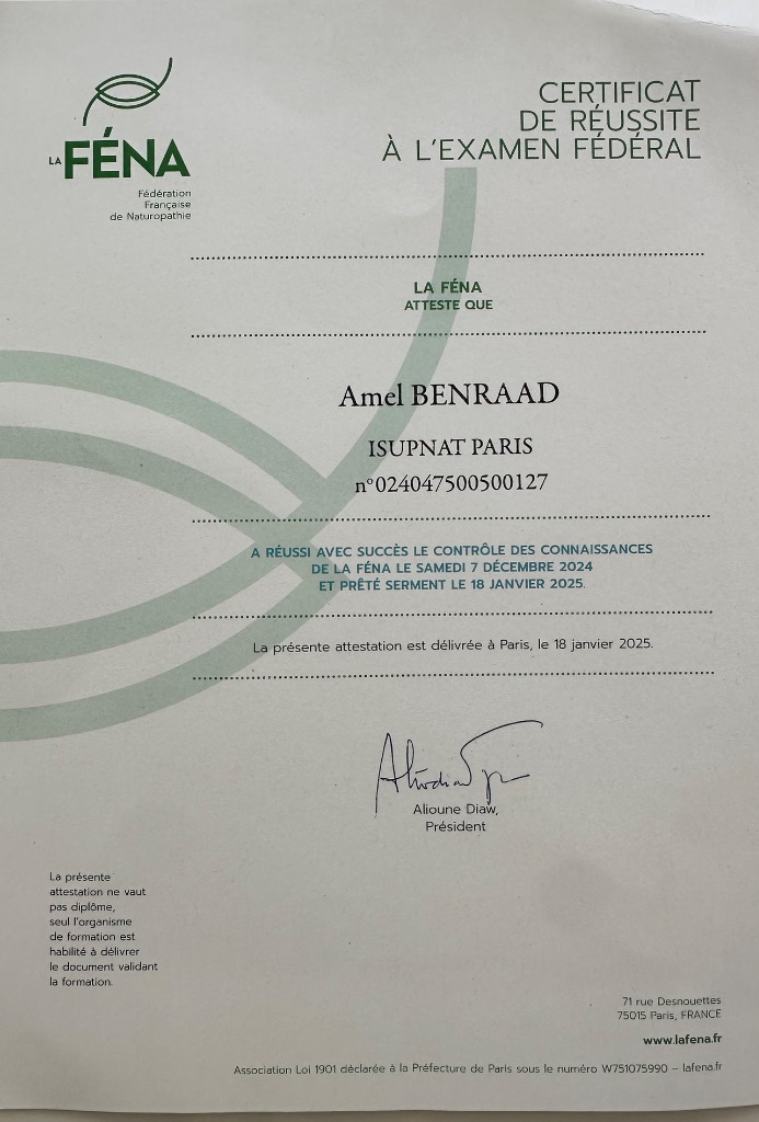 photo diplome Amel Benzaquen