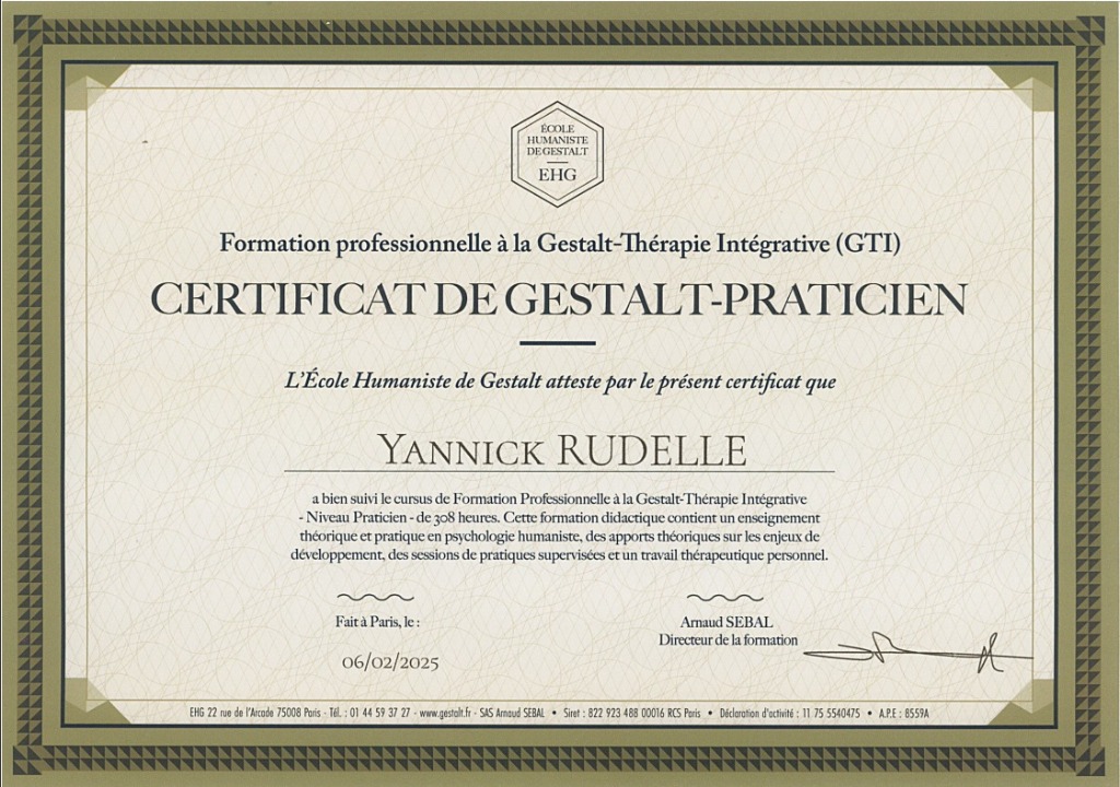 photo diplome Yannick Rudelle