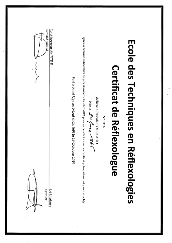 photo diplome Pascale Courtaud 