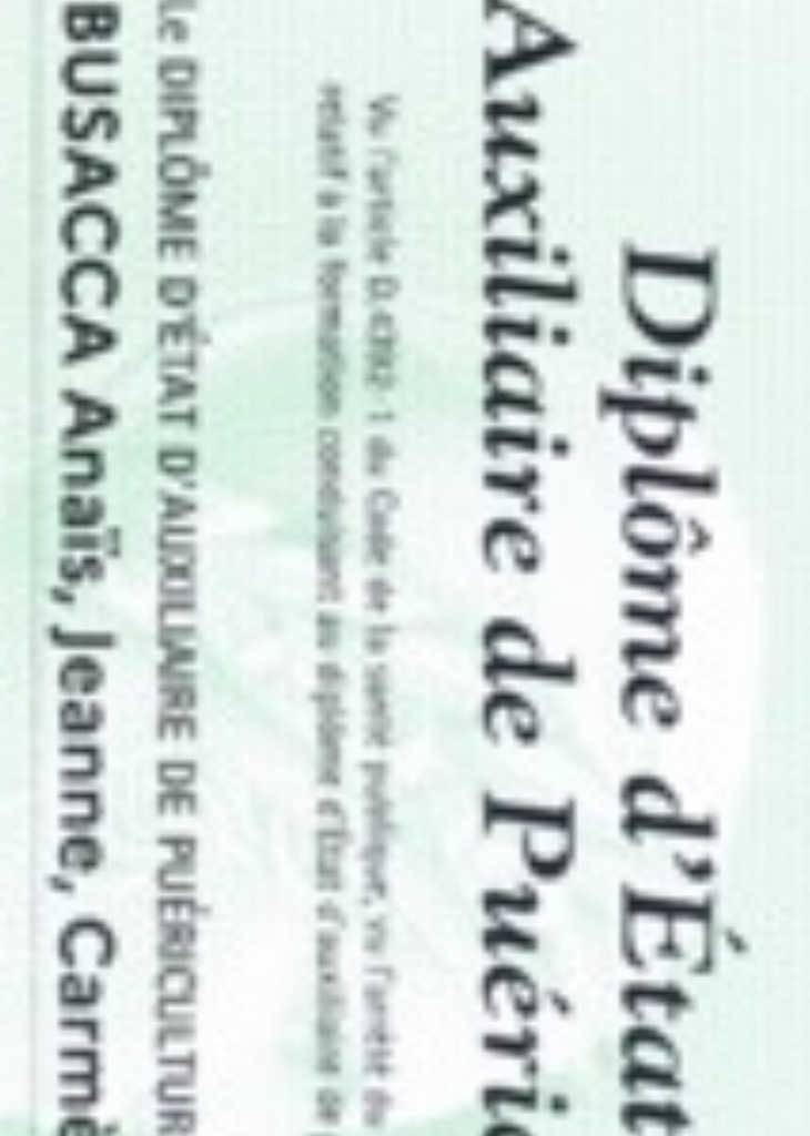 photo diplome De nous à lui