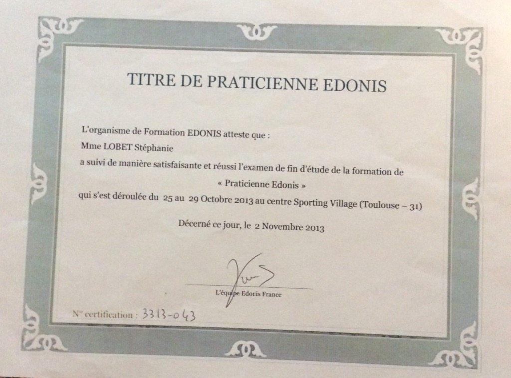 photo diplome Stephanie Lobet 