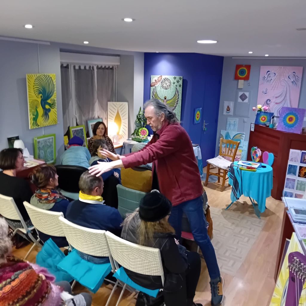 photo seance Philippe Bizeul Chaman