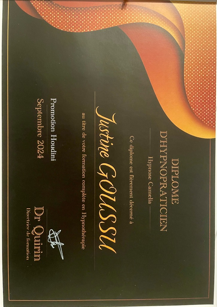 photo diplome Justine Goussu