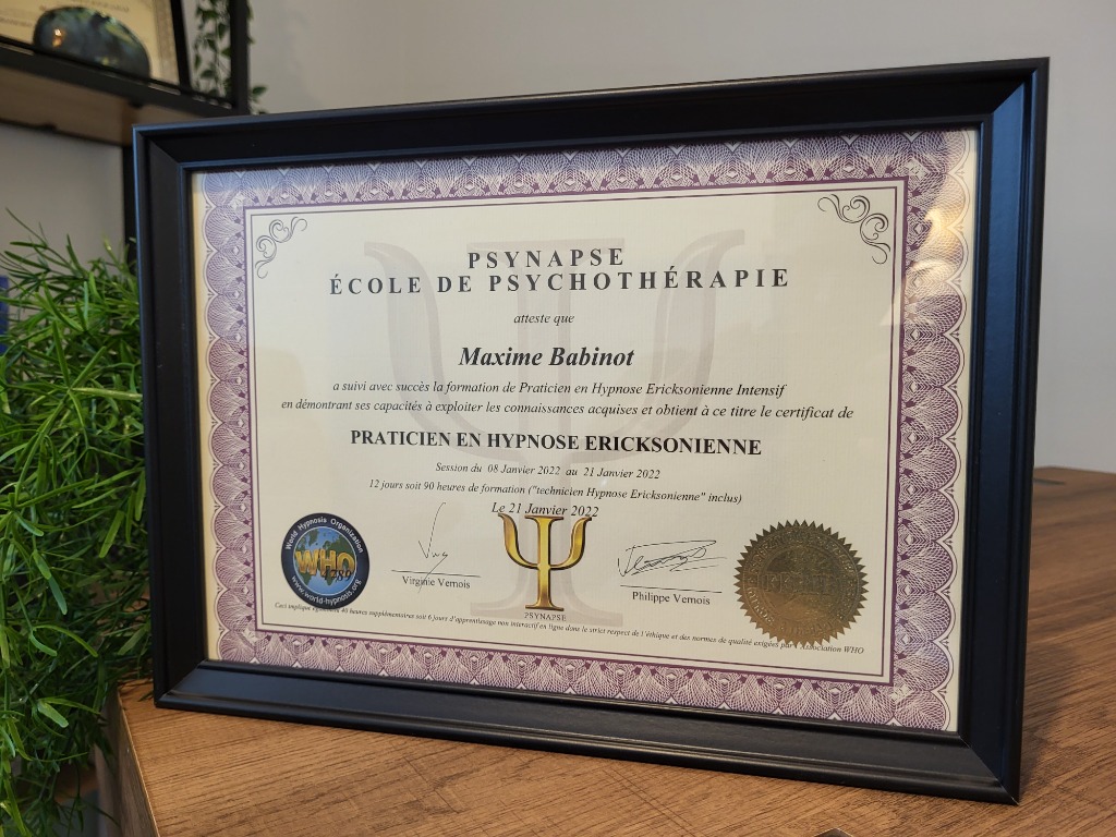 photo diplome Maxime Babinot