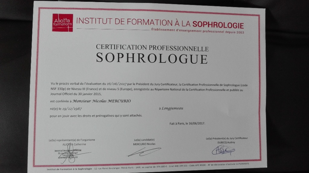 photo diplome Nicolas Mercurio