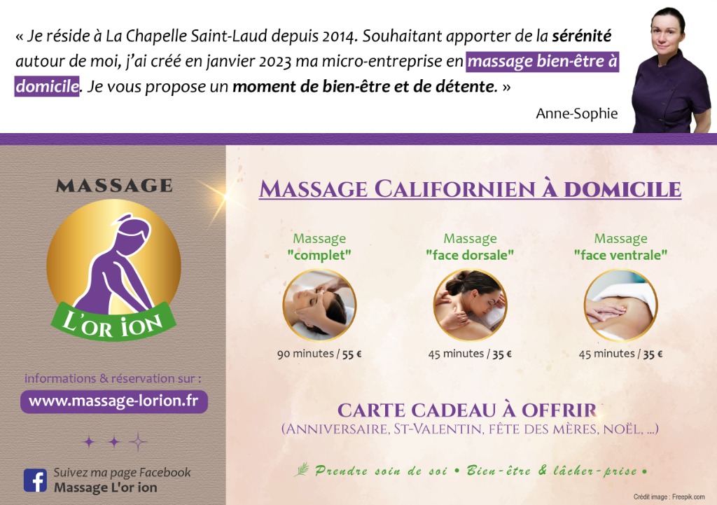 photo activite Massage L’or ion