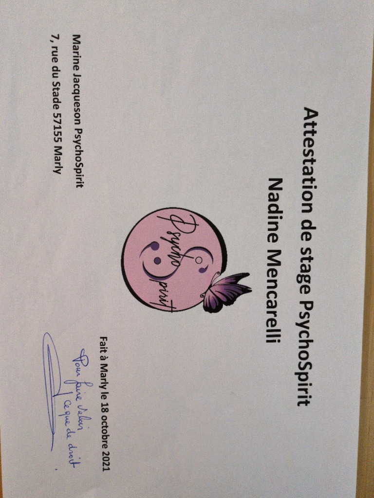 photo diplome Nadine Mencarelli