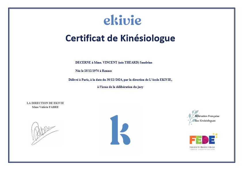photo diplome Sandrine VINCENT