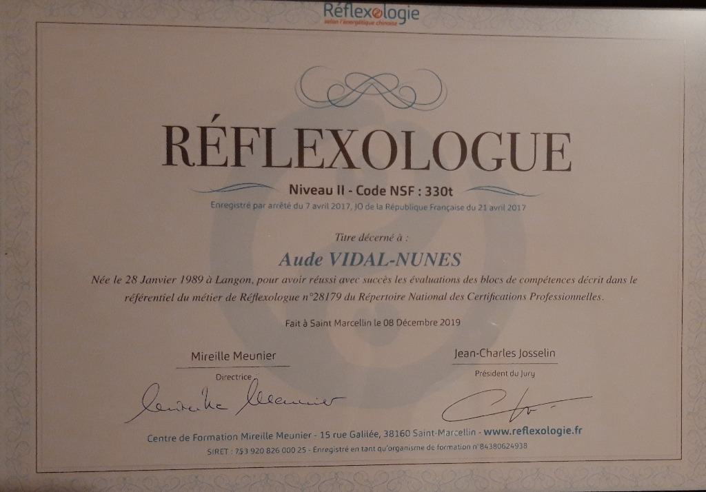 photo diplome Aude Vidal Nunes 