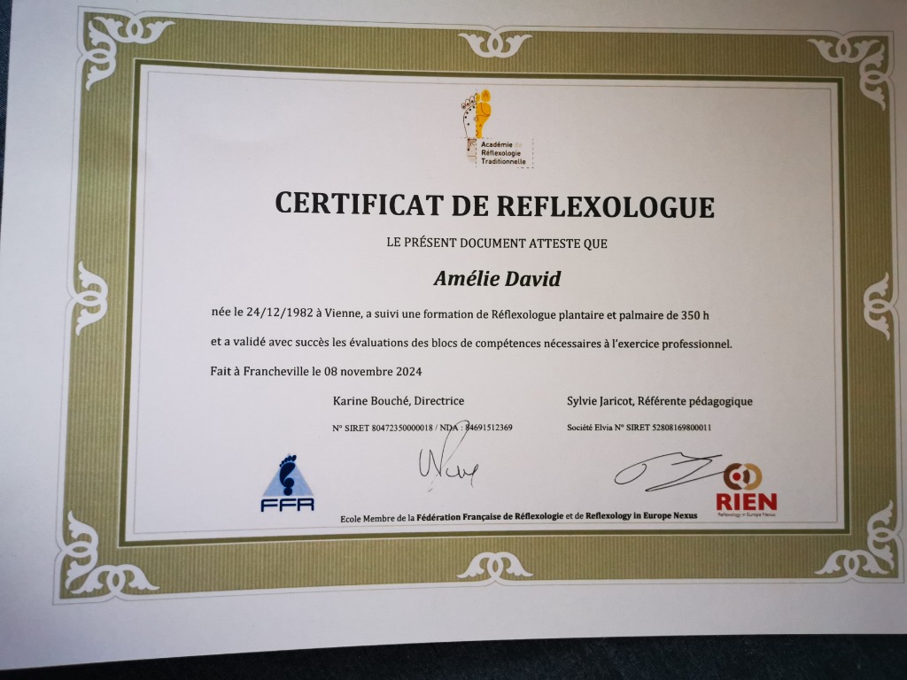 photo diplome Amélie David