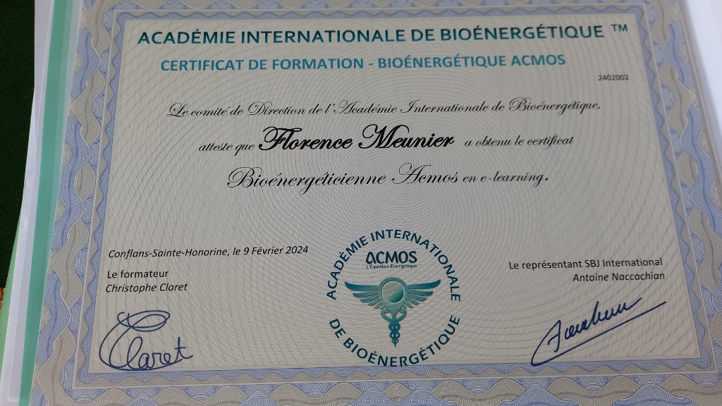 photo diplome Florence Meunier EI