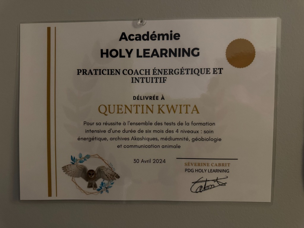 photo diplome Quentin KWITA