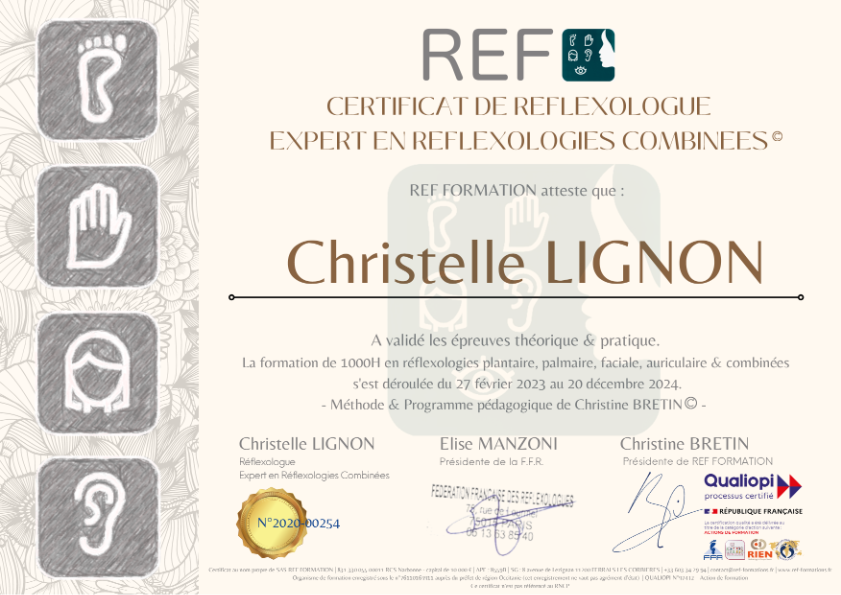 photo diplome Christelle LIGNON