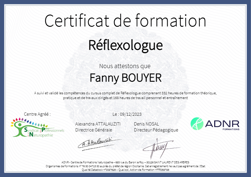 photo diplome Fanny BOUYER