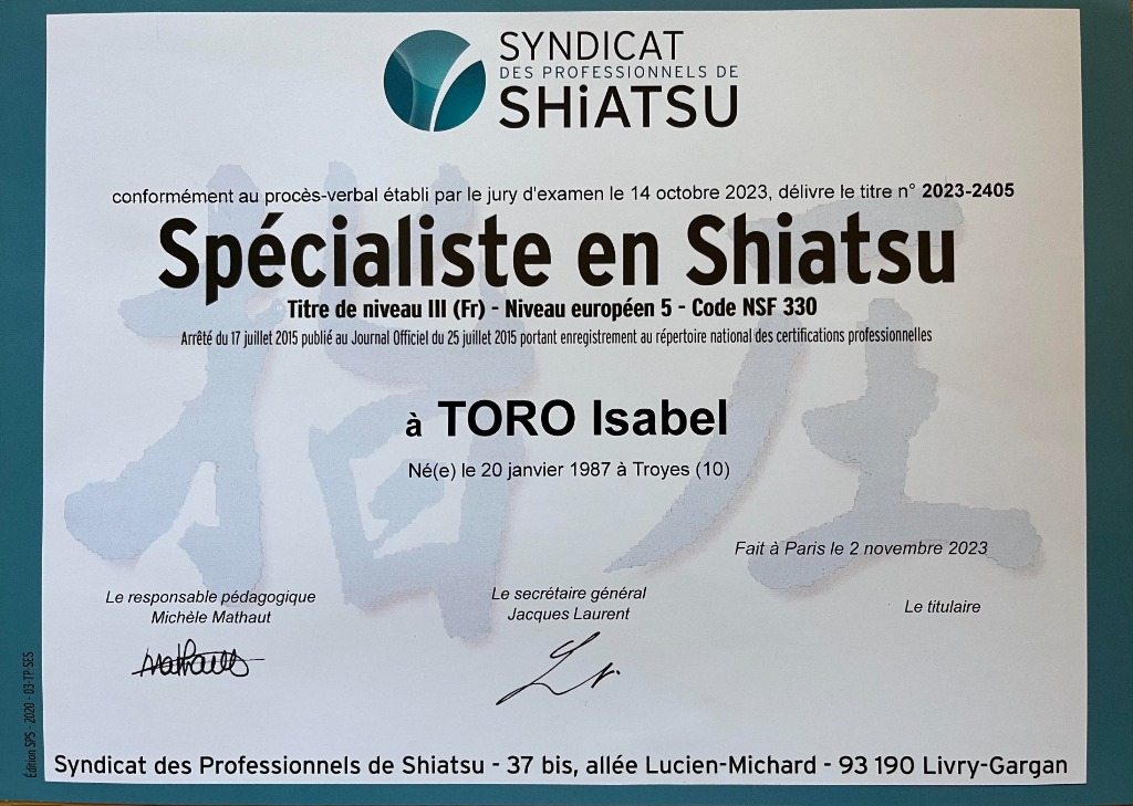 photo diplome Isabel Toro