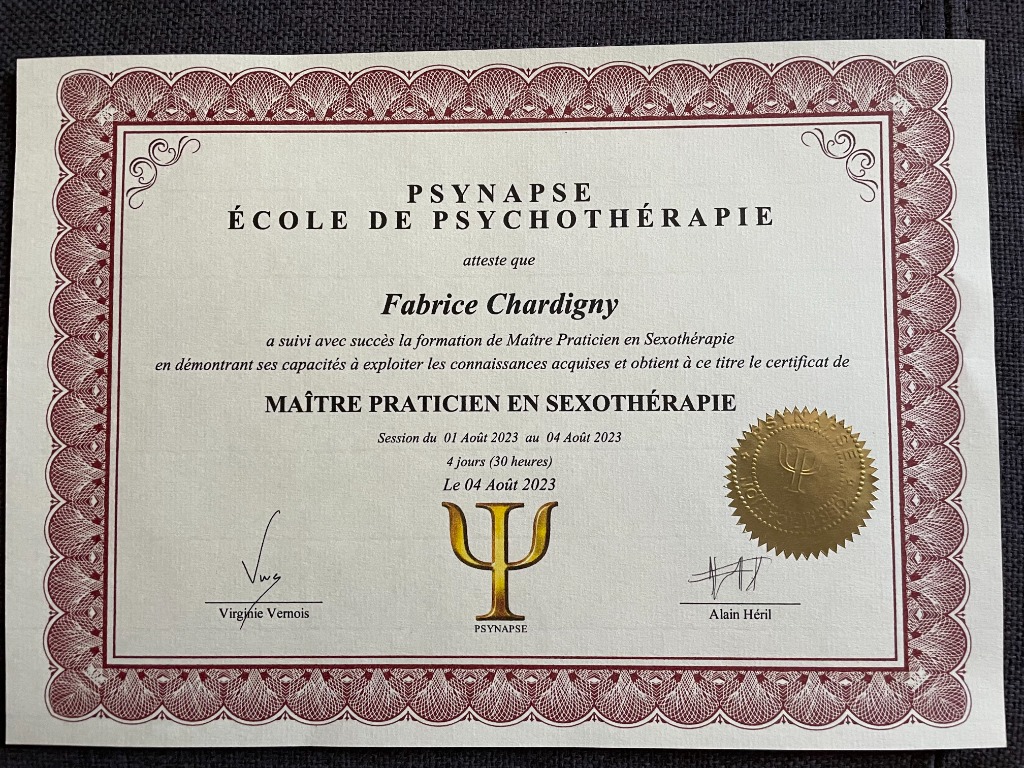 photo diplome Chardigny Fabrice