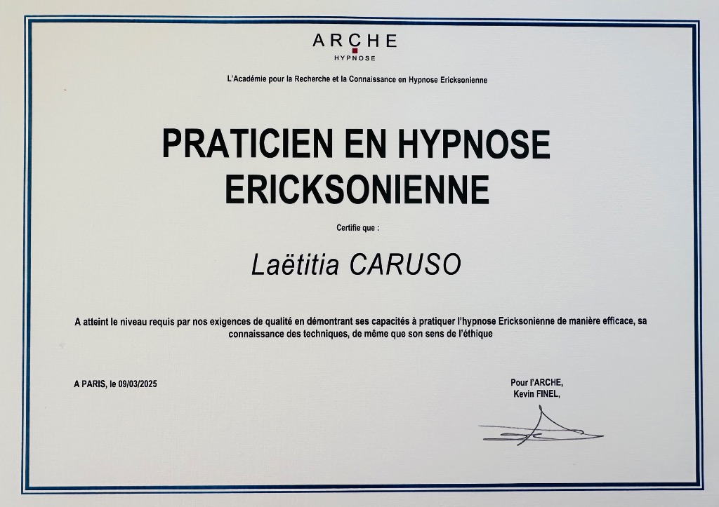 photo diplome Laetitia Caruso