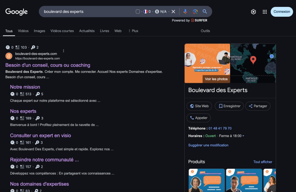 photo seance Boulevard des Experts