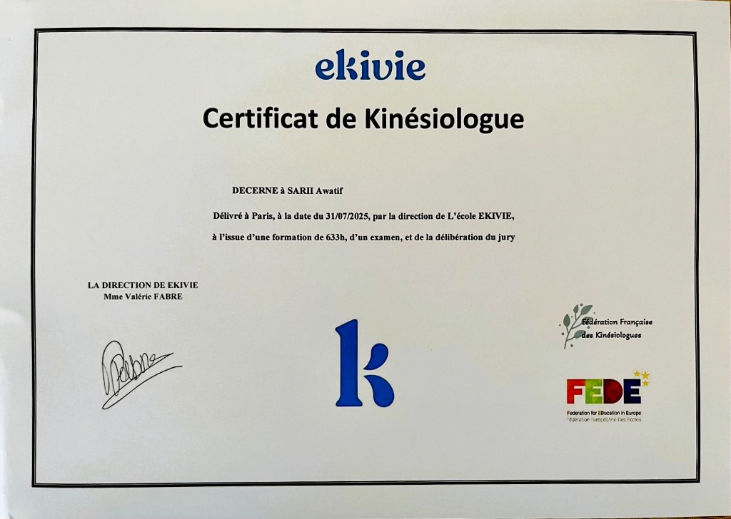 photo diplome SARII Awatif