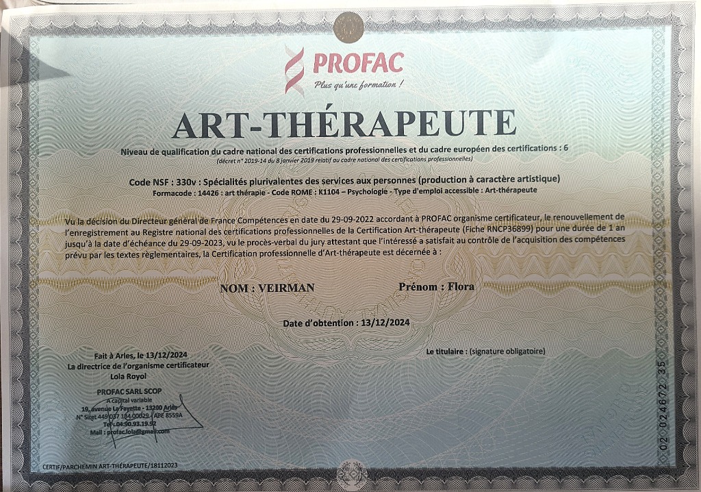 photo diplome Flora Veirman