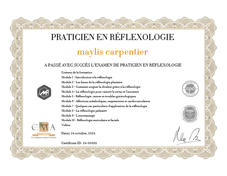 photo diplome Maylis carpentier