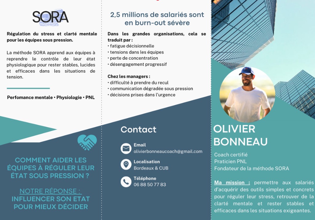 photo activite Olivier Bonneau - Méthode SORA