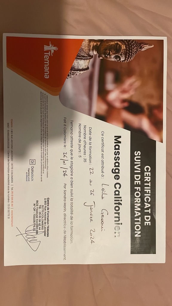 photo diplome Leila Graoui