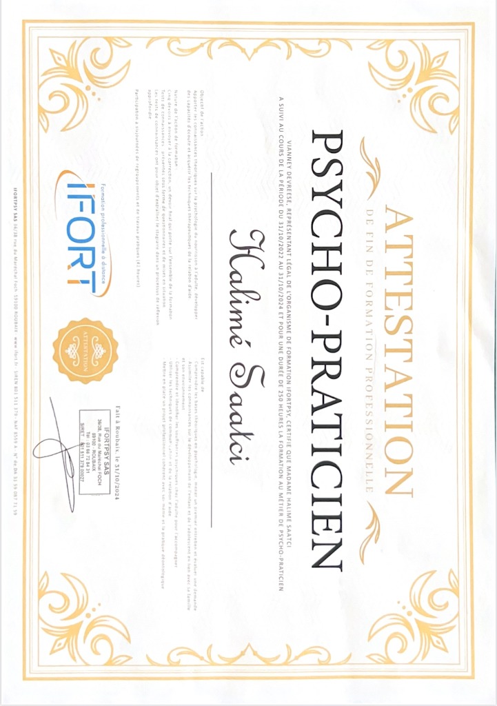 photo activite Halimé SAATCI