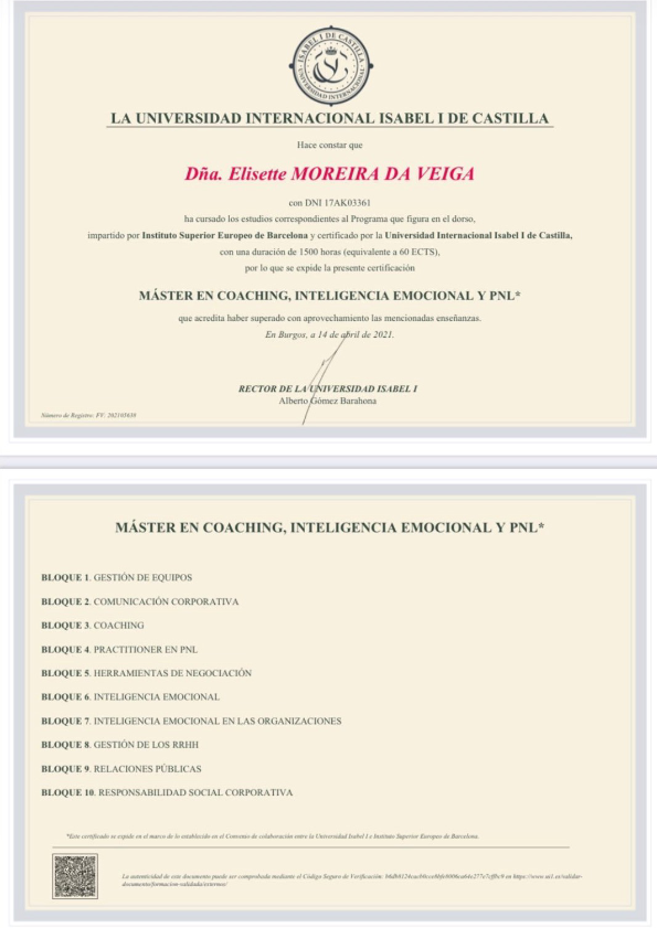 photo diplome ELISETTE MOREIRA DA VEIGA