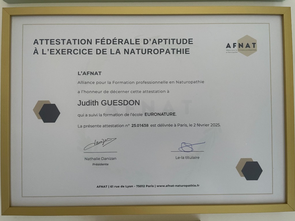 photo diplome Judith Guesdon