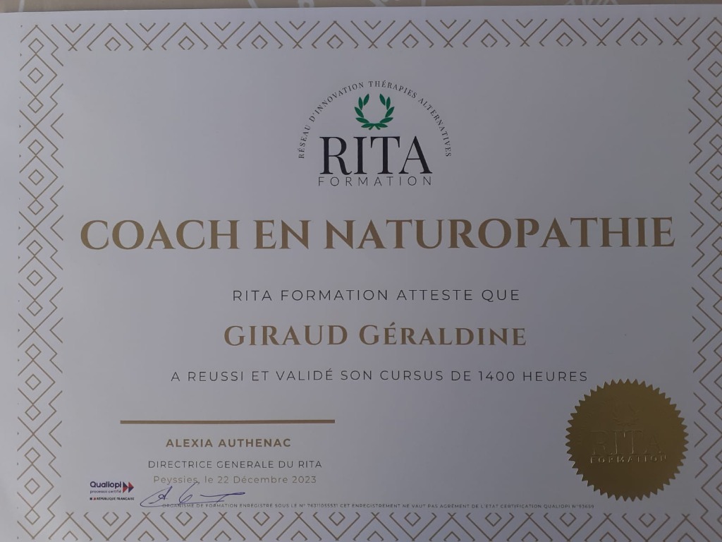 photo diplome Géraldine GIRAUD 