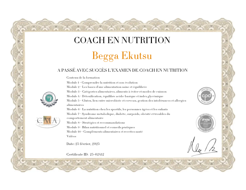 photo diplome Begga Amougou 