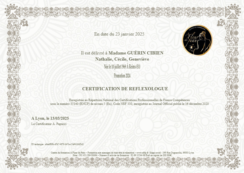 photo diplome Diapason des sens 