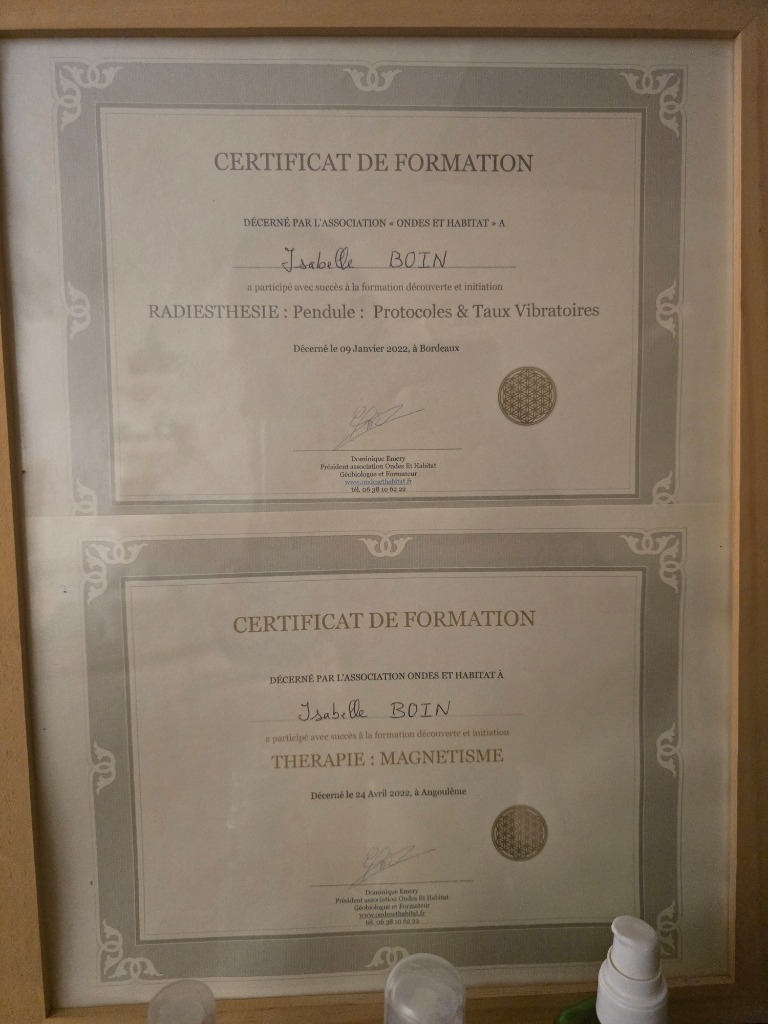 photo diplome Isa Holistica