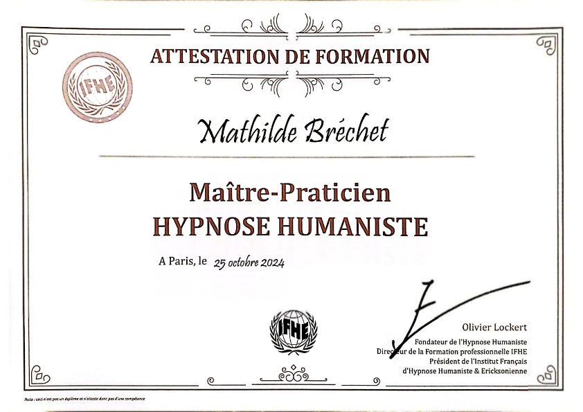 photo diplome Mathilde Bréchet