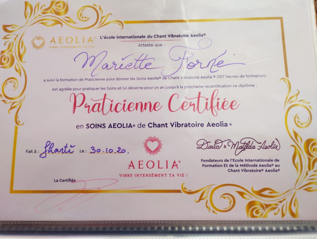 photo diplome Mariette Forné